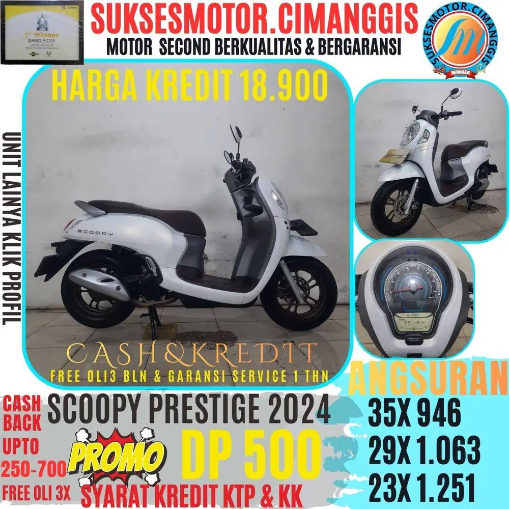 DP500 SCOOPY PRESTIGE CASHBACK UPTO 700RBU FREE OLI3X SUKSSMOTOR