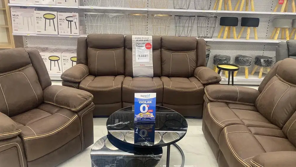 Sofa set recliner wincester selma discount sampi 15 maret 2026