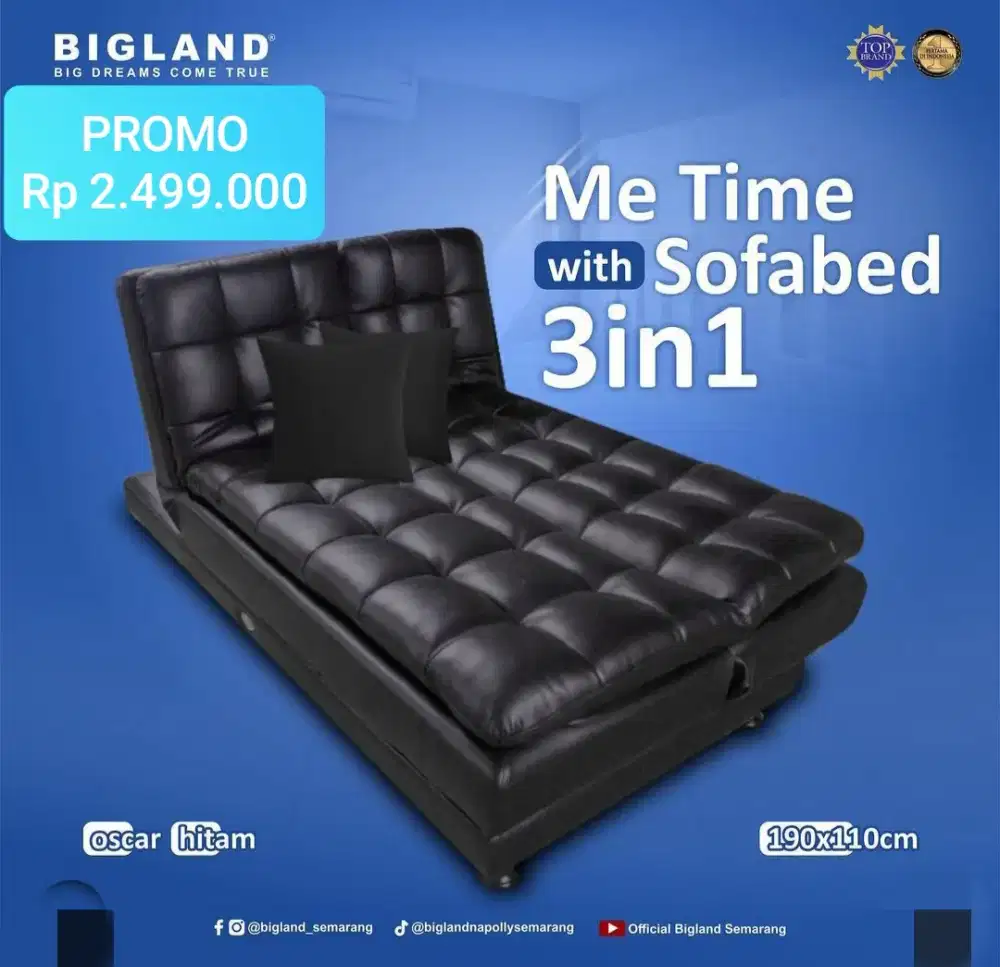 Napolly Sofabed Bigland Murah Area Jogja (dwi)