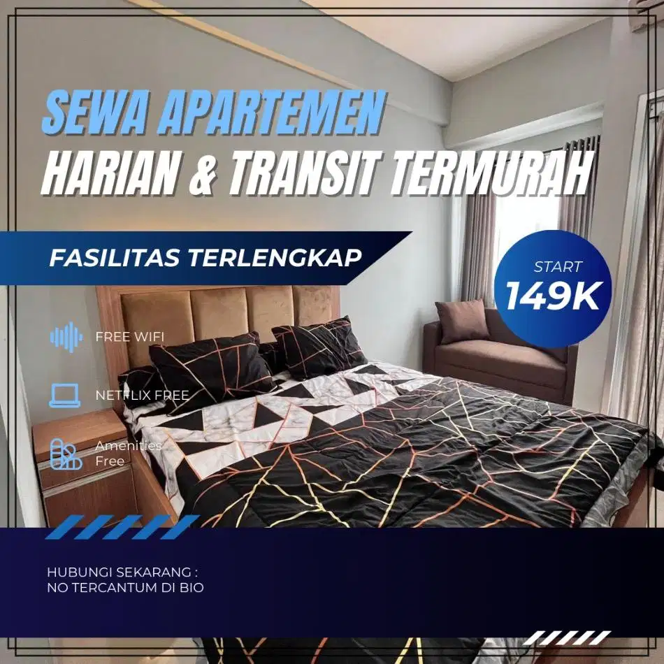 Sewa Apartemen Jakarta Selatan Kalibata City Harian/Transit Termurah