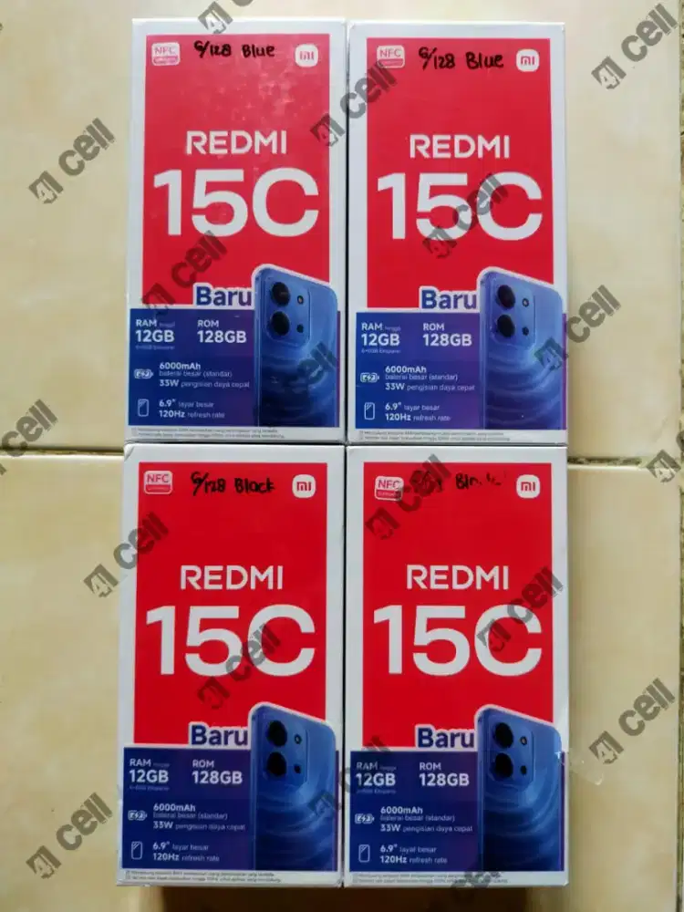 Redmi 15C ram 6/128 100% baru Termurah