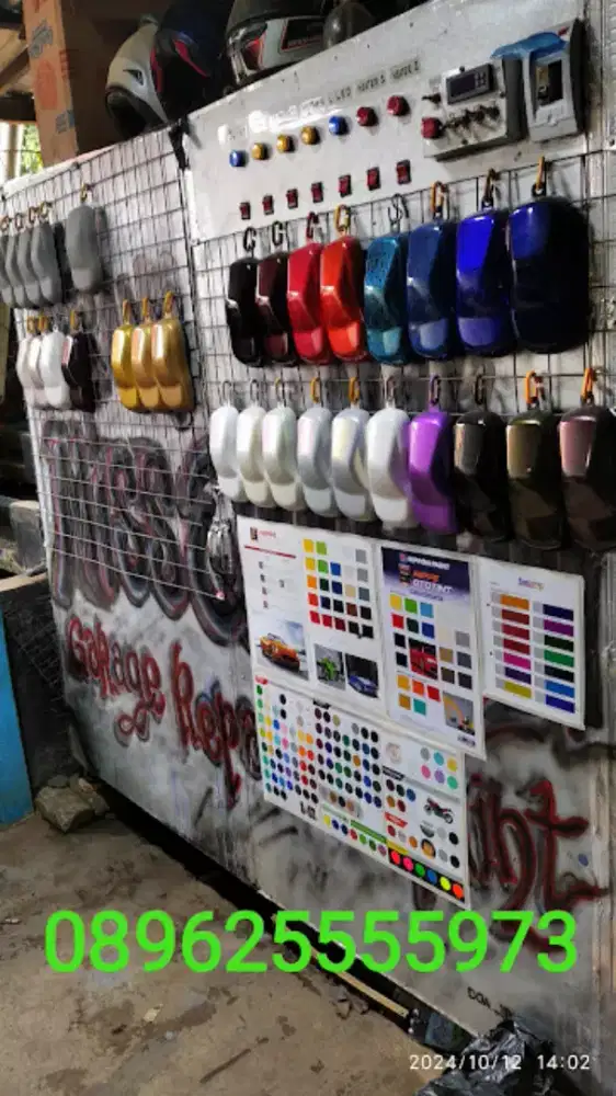 Oven Cat body dan rangka Motor