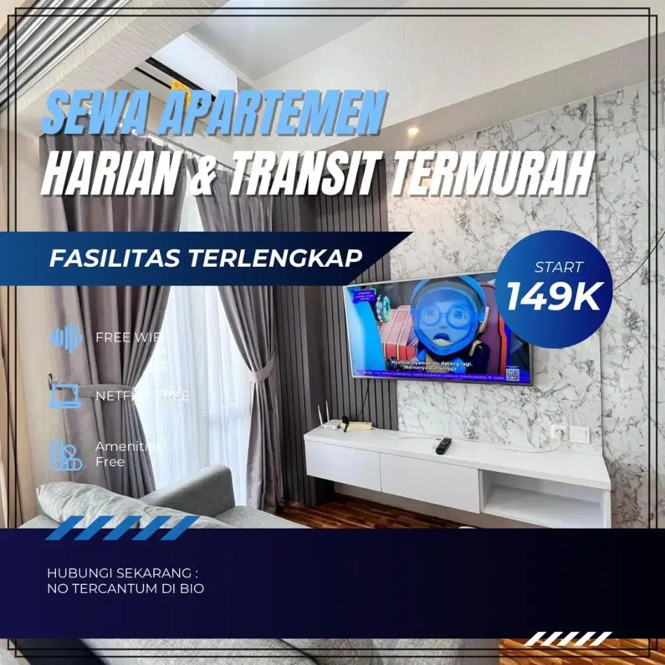 Sewa apartemen Sentra Timur Jakarta Harian/Transit Termurah