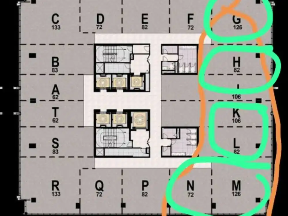 Dijual Gold Coast Office Pik Tower Libery, Luas 126 SQM, Harga Nego