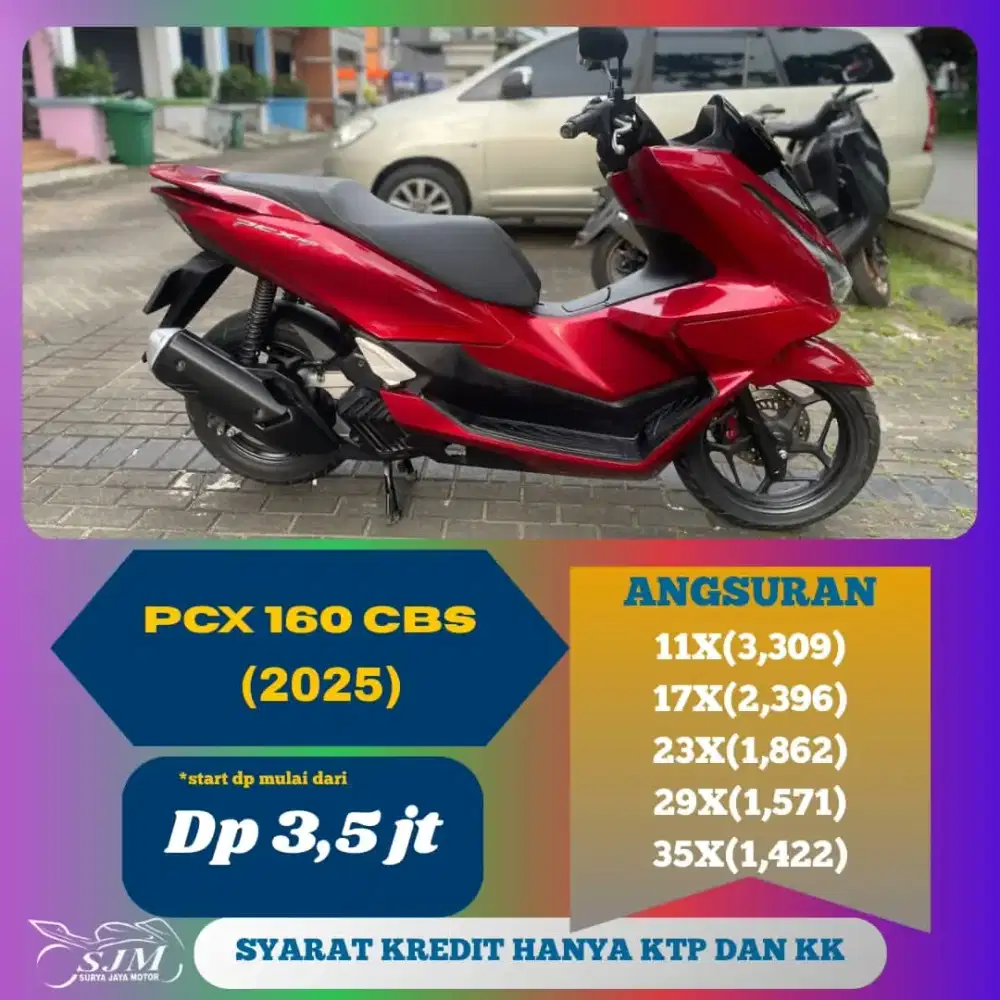 Pcx 160 CBS 2025 Pajak Panjang