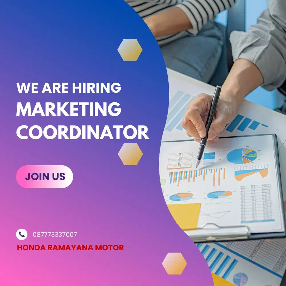 WE ARE HIRING MARKETING COORDINATOR