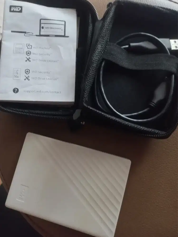 WD MY PASSPORT 1TB WHITE (Portable Eksternal Storage)