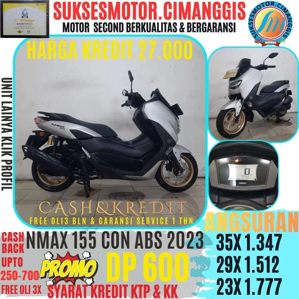 DP600 NMAX 155 ABS KEYLES CASHBACK UPTO700RIBUAN FREEOLI3X SUKSESMOTOR