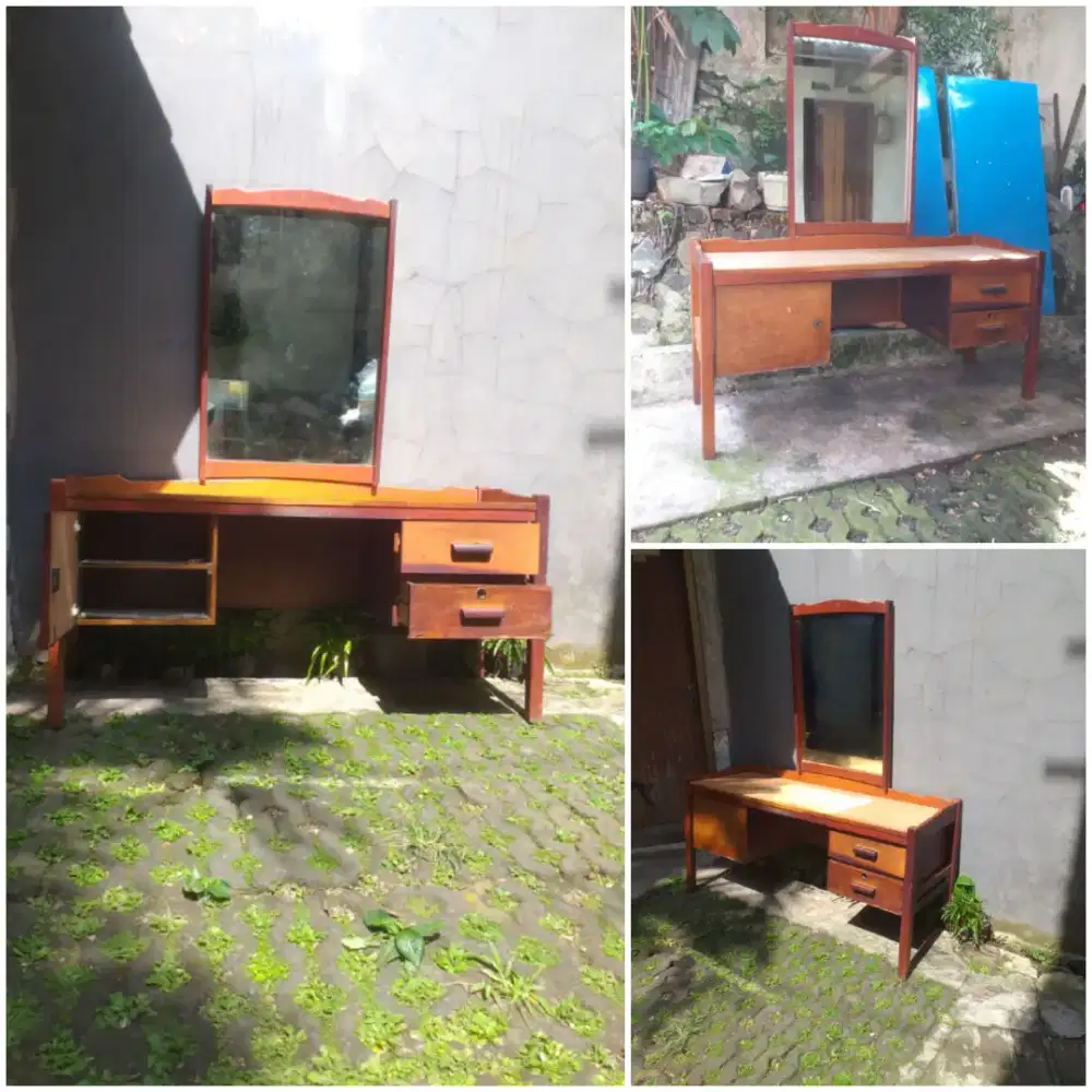 Full set meja cermin Hias mewah