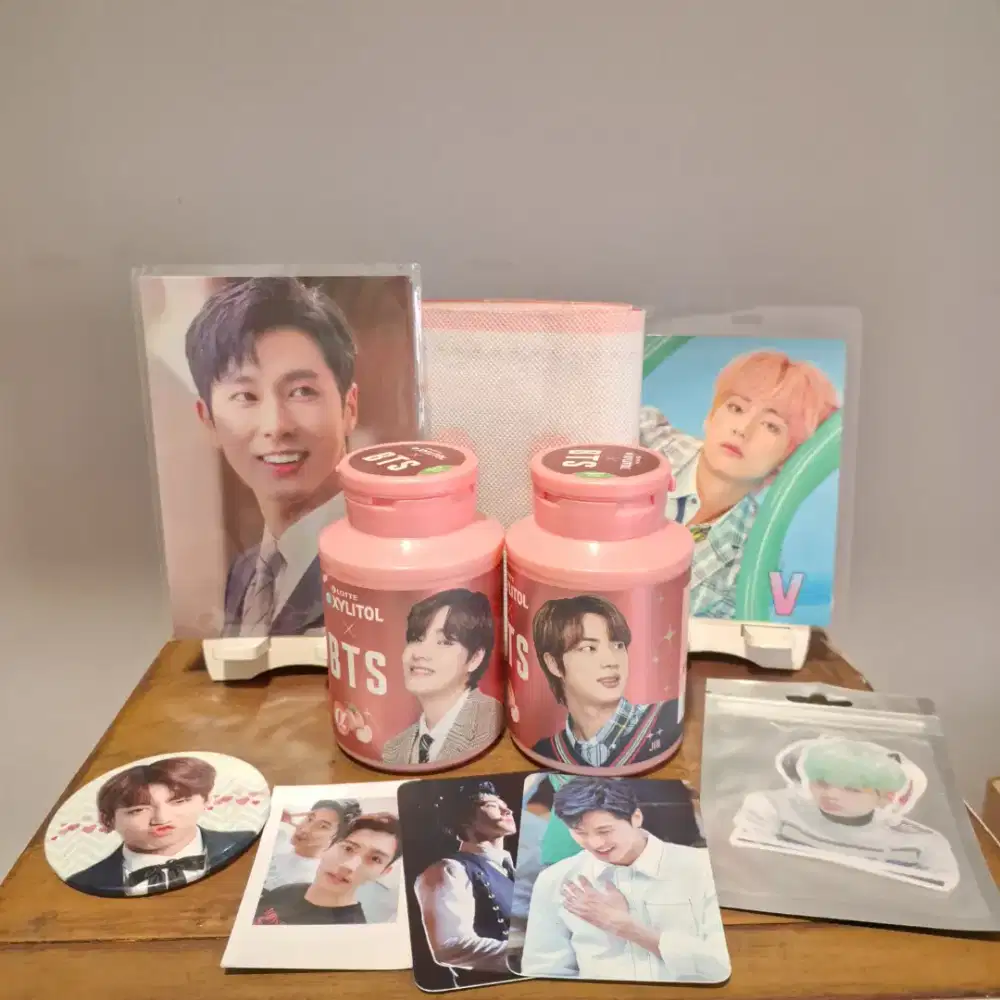 BTS x Lotte Xylitol Bubblegum Koleksi  Peach Flavour  Postcard Photo