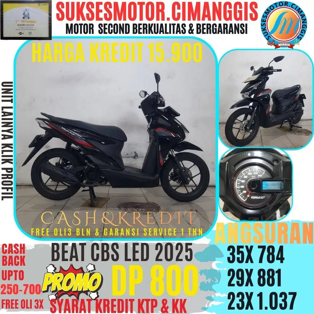 DP800 BEAT CBS CASHBACK UPTO700RIBUAN FREEOLIX SUKSESMOTOR