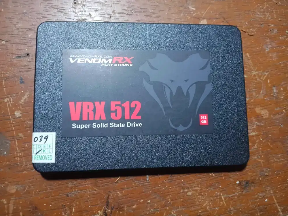 Dijual SSD 512 GB Sata VenomRX