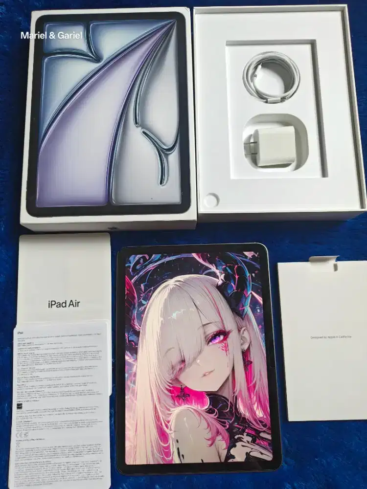 iPad Air 6 M2 Wifi 11 inch 128gb Fullset Original Like New Mulus