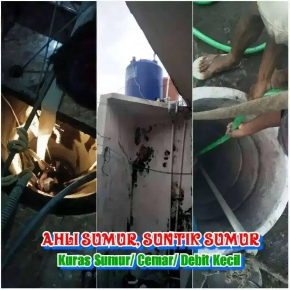 Jasa/ tukang service servis pompa air Sumur bor gali suntik sedot wc