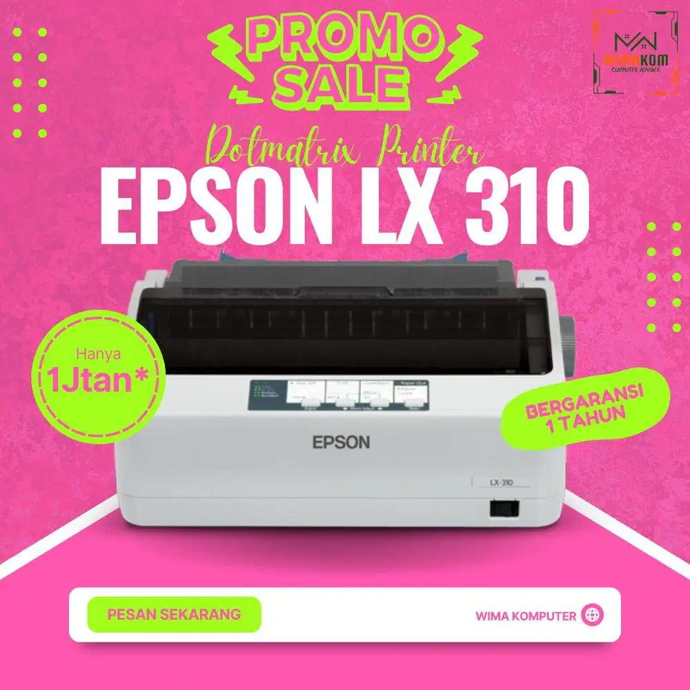 PRINTER EPSON DOT MATRIX LX-310 Garansi  Full Set DusN-SW