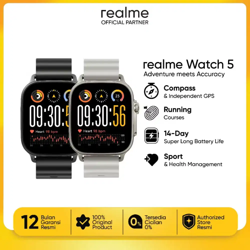 Realme Watch 5 , GPS, Music dan Layar Amoled