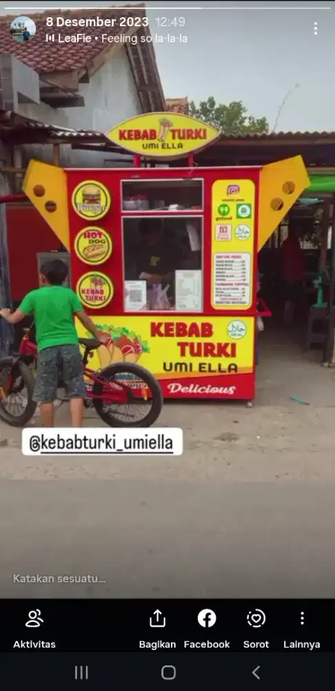 Dijual 2 unit grobak kebab