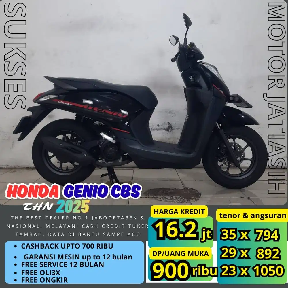 PROMO (SUKSES MOTOR) ANGSURAN TERMURAH DP HONDA GENIO CBS 2025c