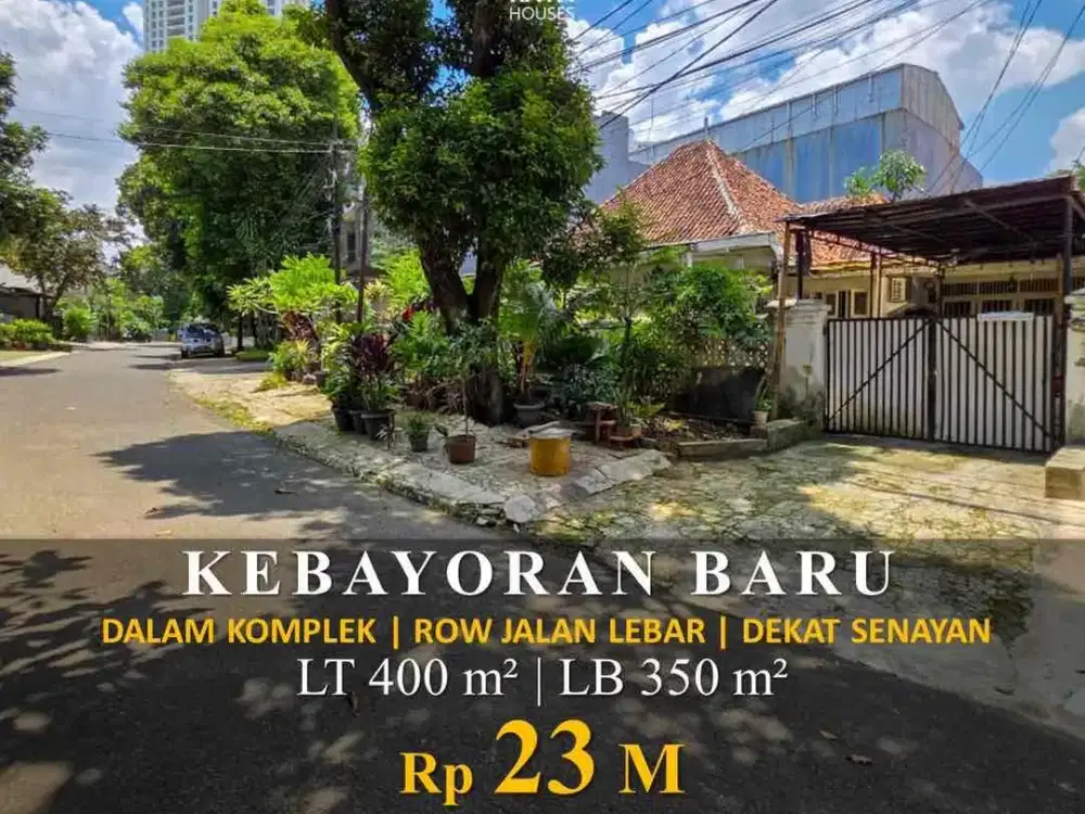 DIJUAL RUMAH DALAM KOMPLEK DEKAT KE SENAYAN