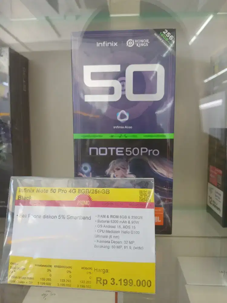 Infinix Note Edge 5G 8/128 titanium cash credit bisa
