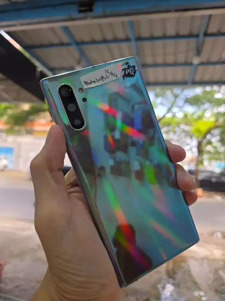 Samsung note 10 plus 12/256 lcd tompel sudut wifi only