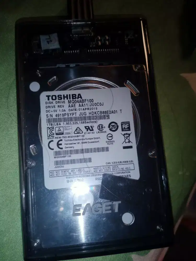 HARDISK LAPTOP 2,5' TOSHIBA 1TB/1000GB JAKSEL