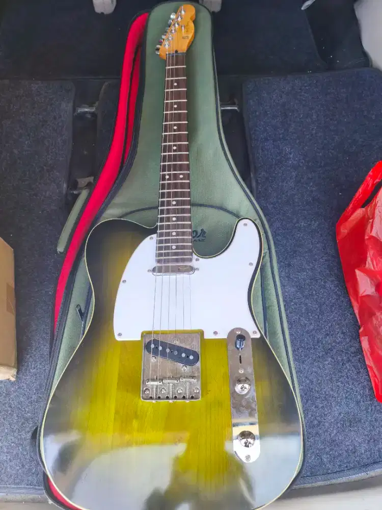 Gitar Listrik Telecaster Sonic Edge + Amplifier Orange 20W Mulus 95%