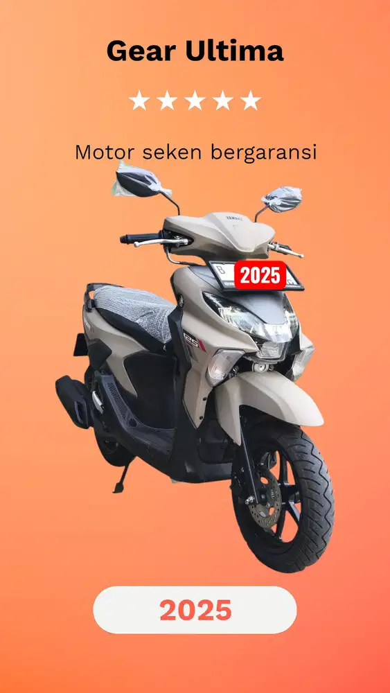 Cicilan 679K Yamaha Gear 125 Ultima (KTp daerah bs kredit) mio
