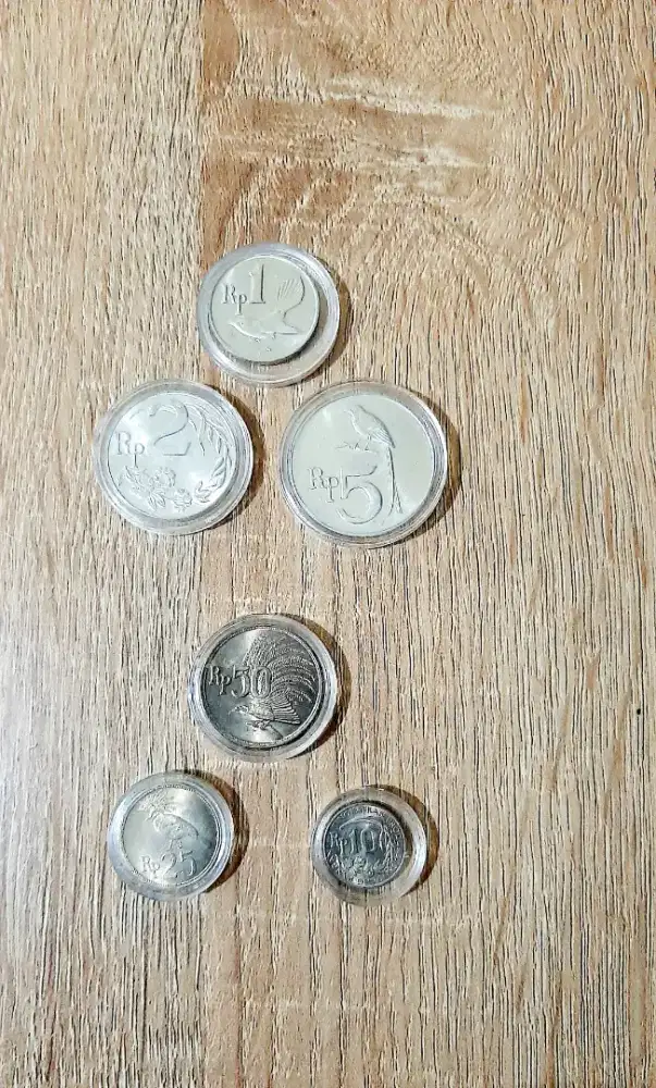 Uang Koin Rp TH 1970 & TH 1971