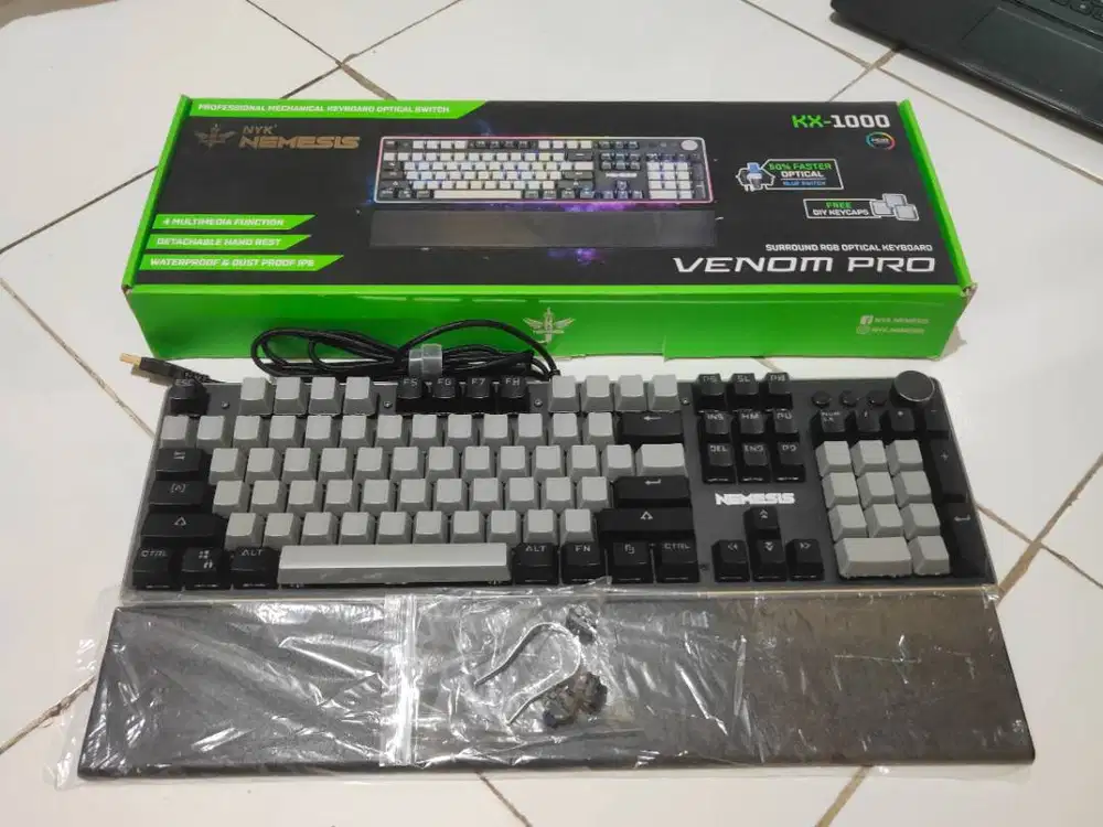 Keyboard Mechanical Optical Nemesis KX-1000 Venom Pro ( Like New )