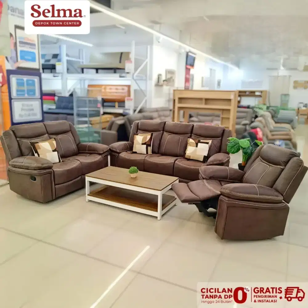 SOFA SET RECLINER BISA CICIL 0%