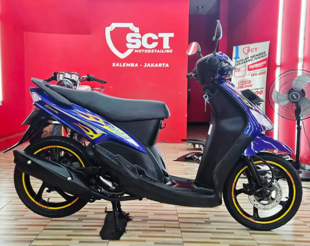 JualCpt90%LikeNew KM26Rb YAMAHA MIO SPORTY 110 2007 BIRU