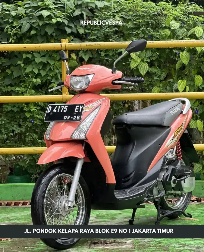 DIJUAL CEPAT! SUZUKI SPIN 125 AT TAHUN 2006 WARNA ORANGE GLITZY RAR