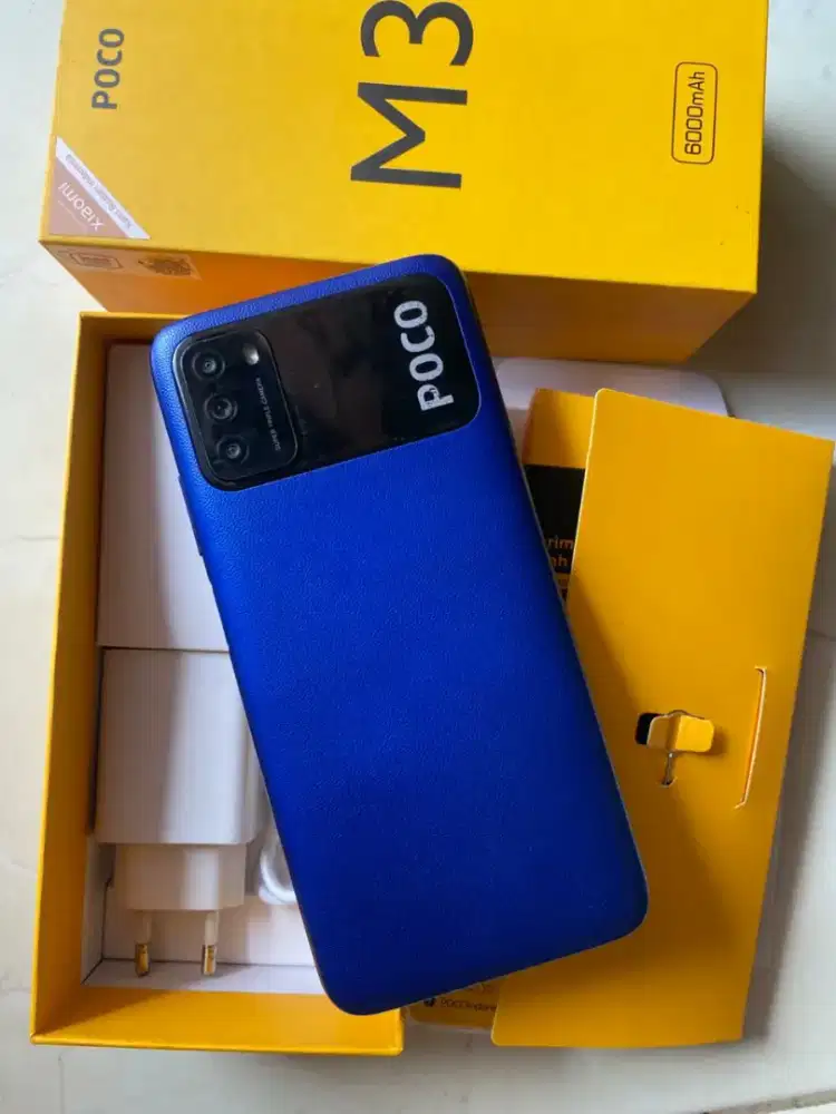 Poco m3 6/128 lengkap