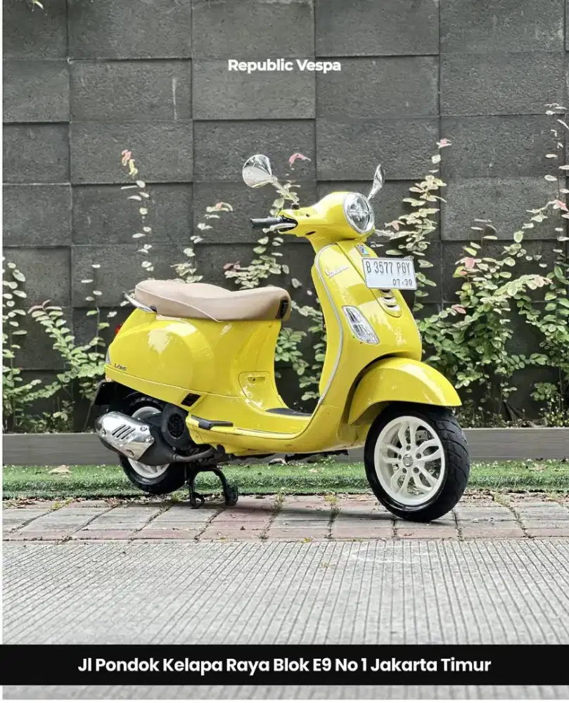 Piaggio Vespa LX 125 IGET FACELIFT TAHUN 2024 Warna YELLOW CURIOSO