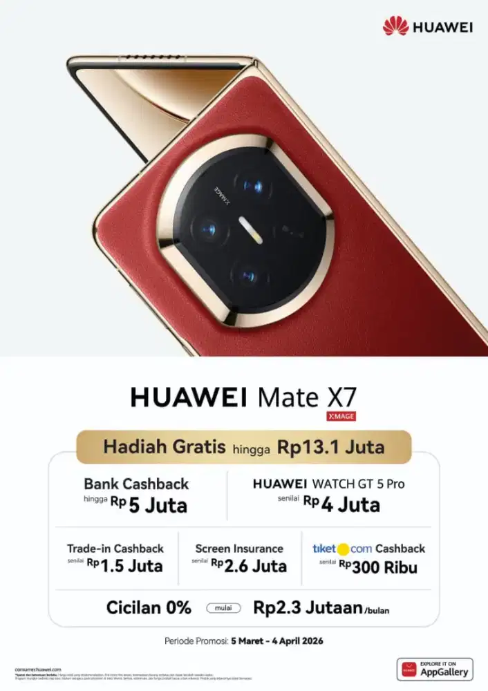 Huawei Mate X7 Gratis Huawei Watch GT 5 PRO