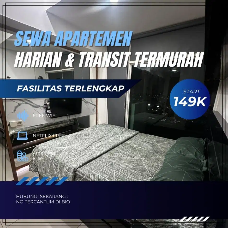 Sewa apartemen Harian/Transit Grand Dhika City Bekasi Timur Termurah