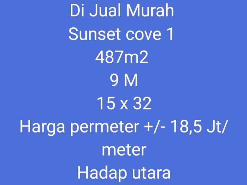 Di Jual Murah Kavling Sunset cove CPI Losari, Makassar