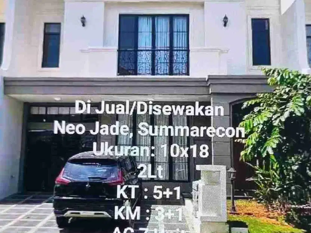Dijual/Disewakan rumah type Neo Jade Summarecon Mutiara Makassar