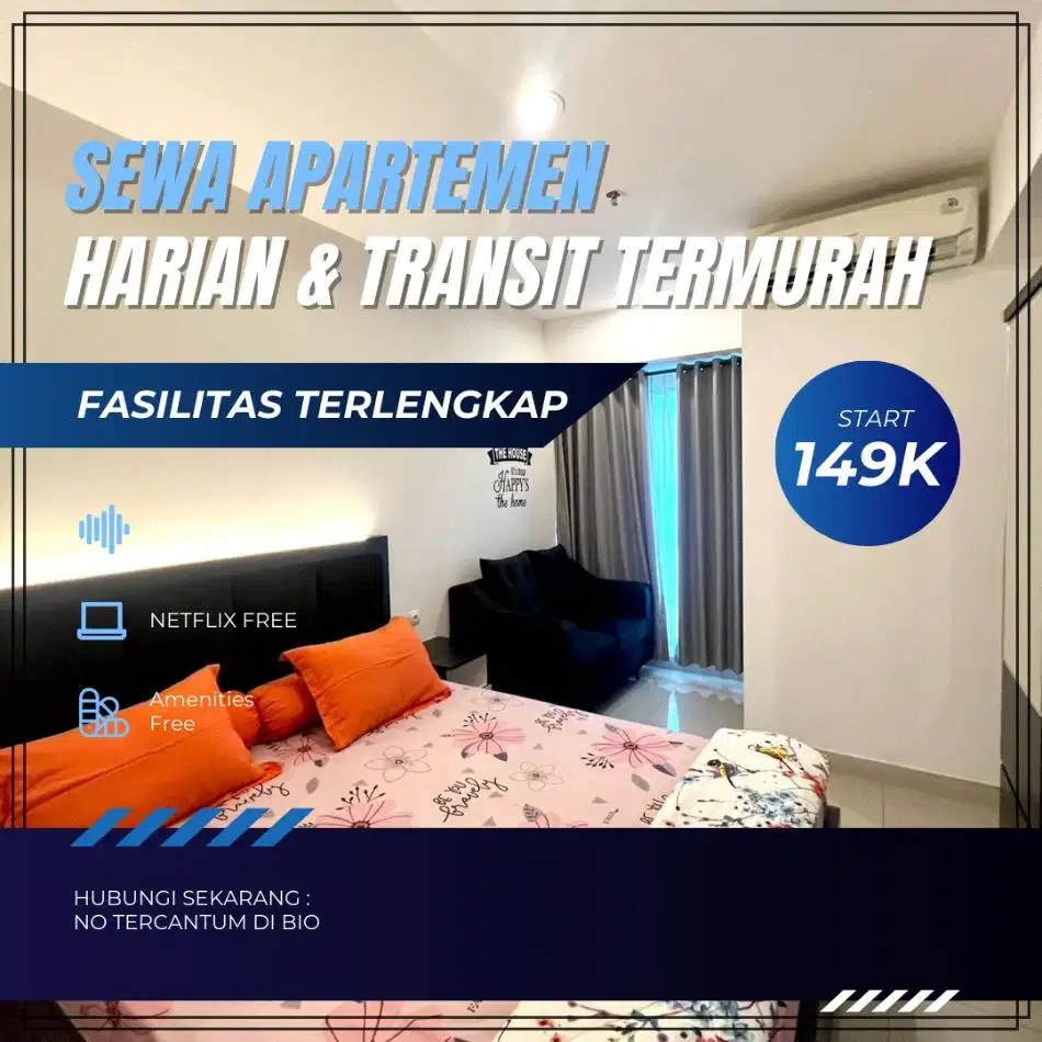 Sewa apartemen Bekasi Timur Transpark Juanda Harian/Transit Termurah