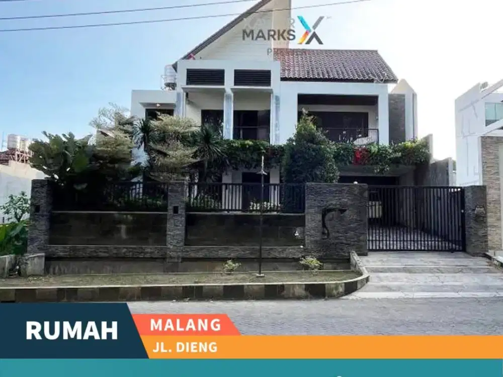 Dijual Rumah Modern Mewah Lokasi Strategis di Poros Jalan Dieng Malang