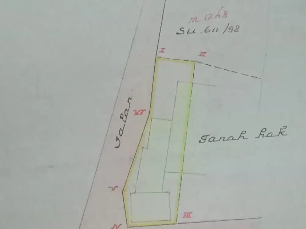Tanah Nol Raya Lontar -Hadap Selatan