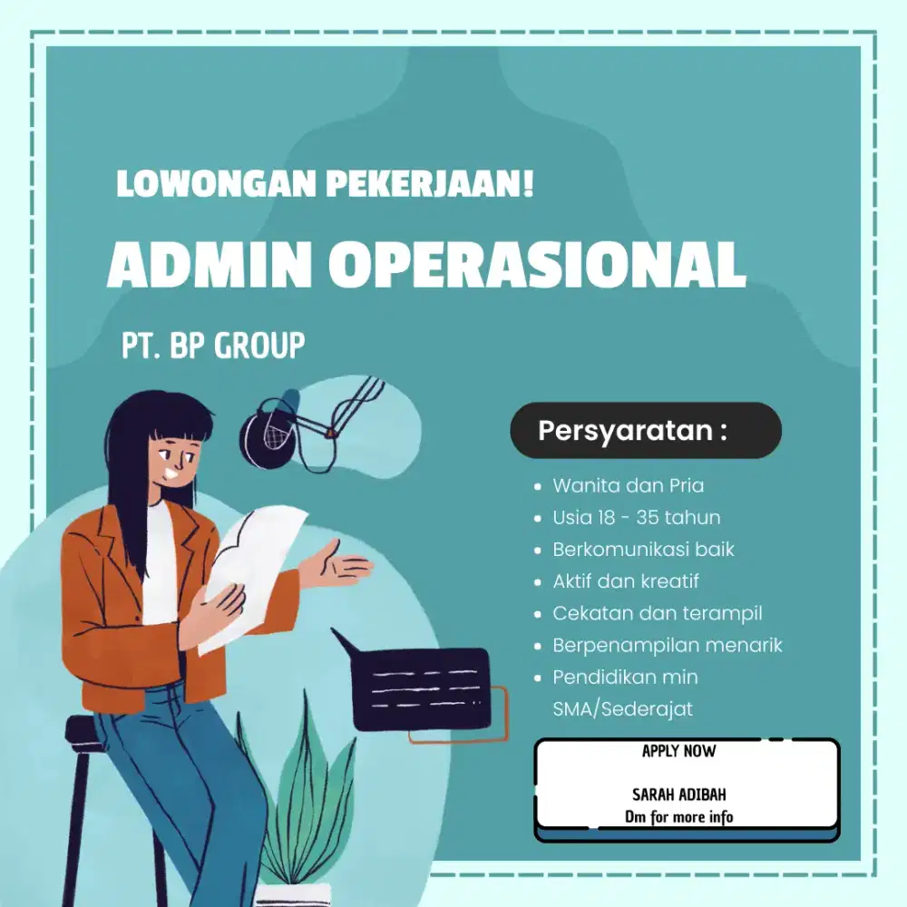 INFO LOWONGAN PEKERJAAN