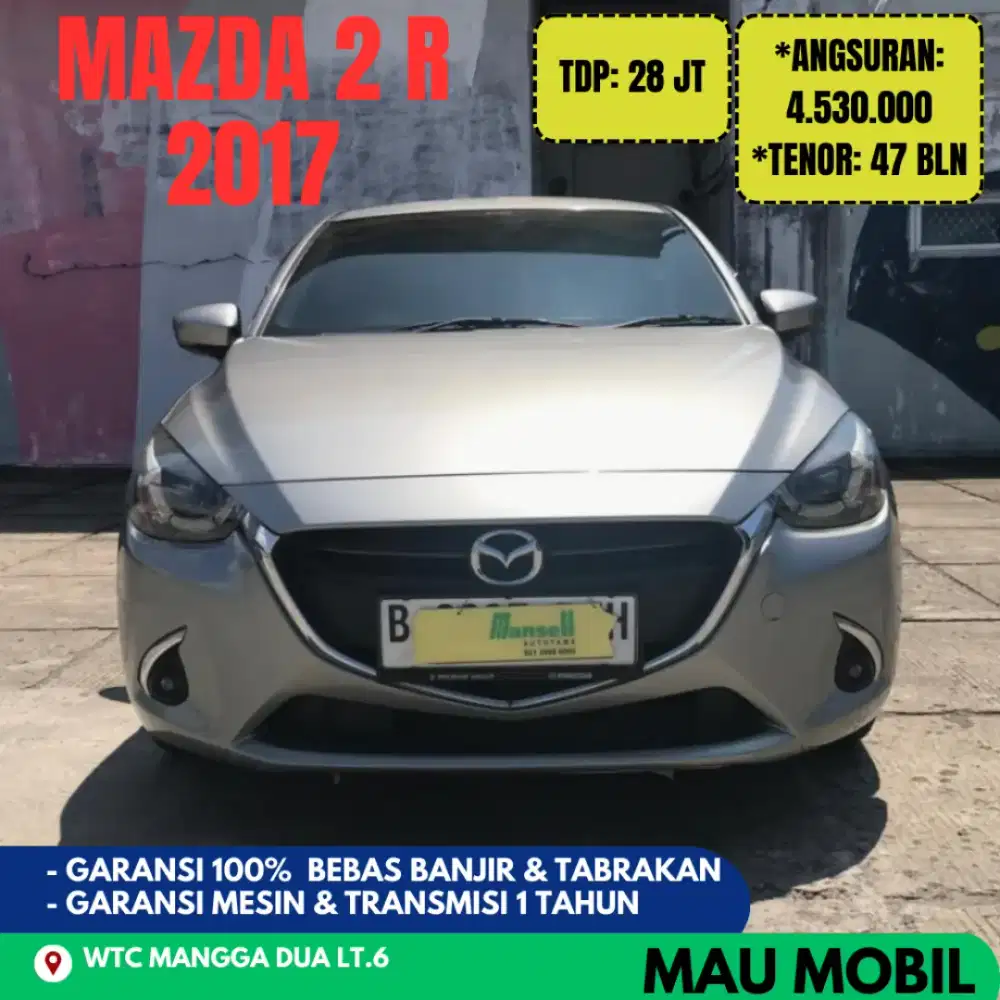 TDP 28JT, Mazda 2 R 2016/2017/2018 Abu Metalik