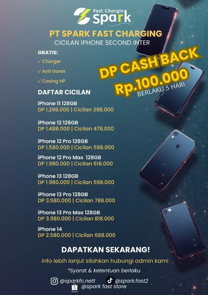 Cicilan iphone second inter