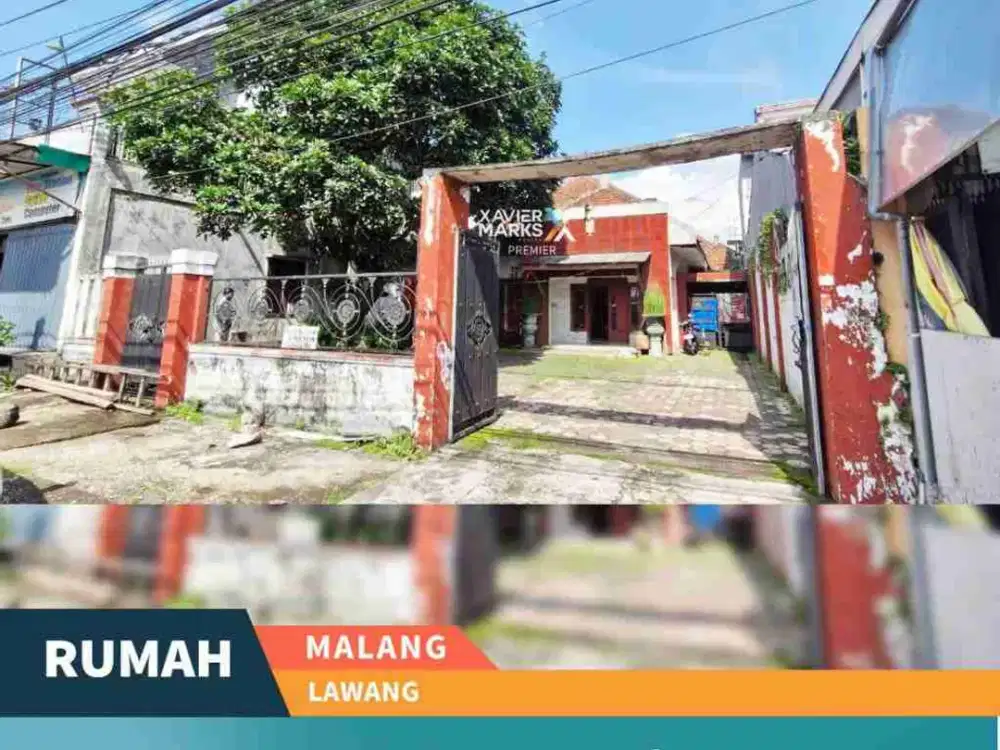 Dijual Sangat Murah Rumah Hitung Tanah Saja di Poros Jalan Raya Lawang - Malang