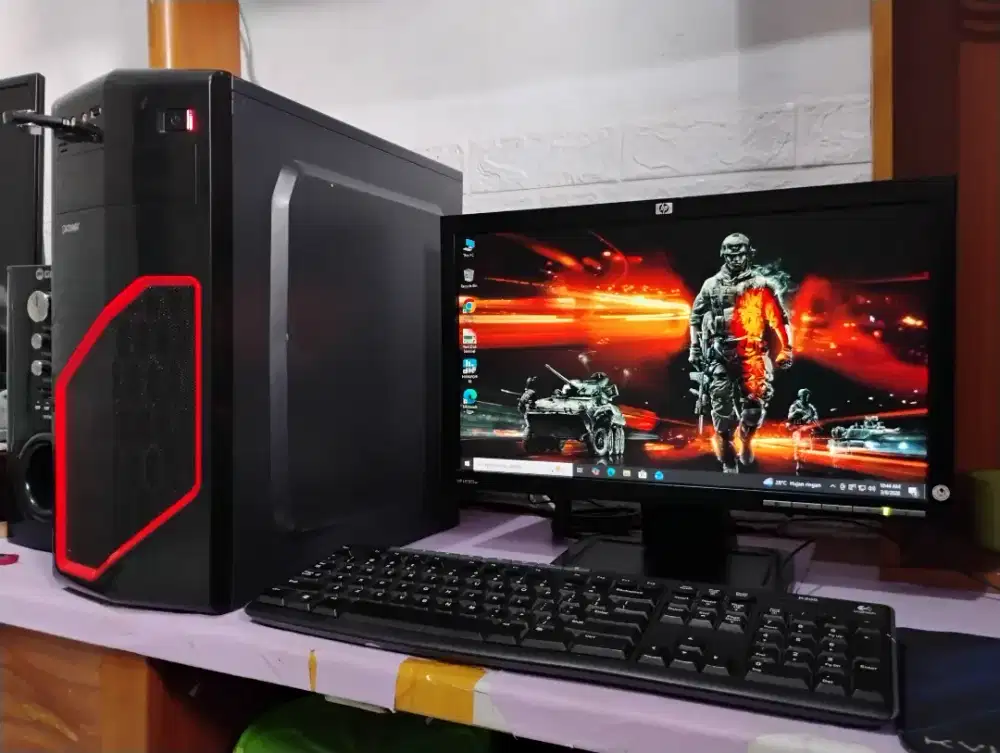 Pc editing intel core i5 + ram 8gb + monitor 20inch siap pakai
