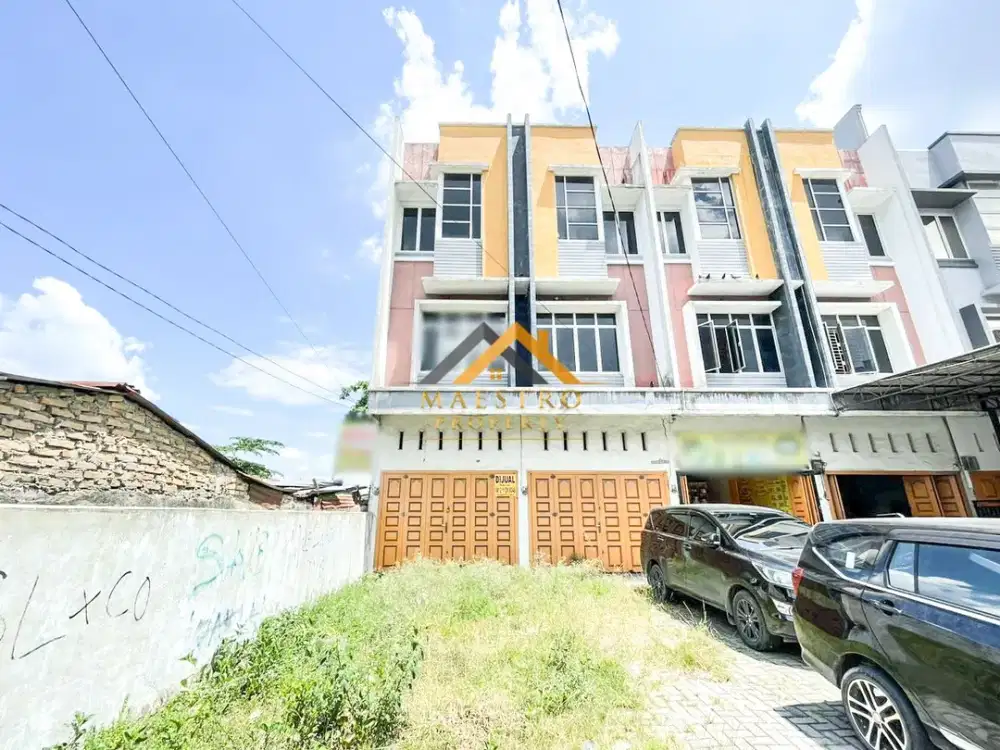 Dijual Ruko 3 Tingkat Kondisi Kosong Jalan Menteng Raya - Medan
