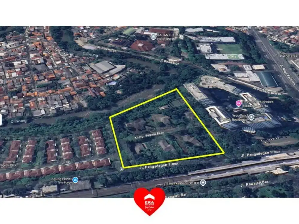 Tanah Dibawah NJOP di Kalibata, Pancoran, Jakarta Selatan
