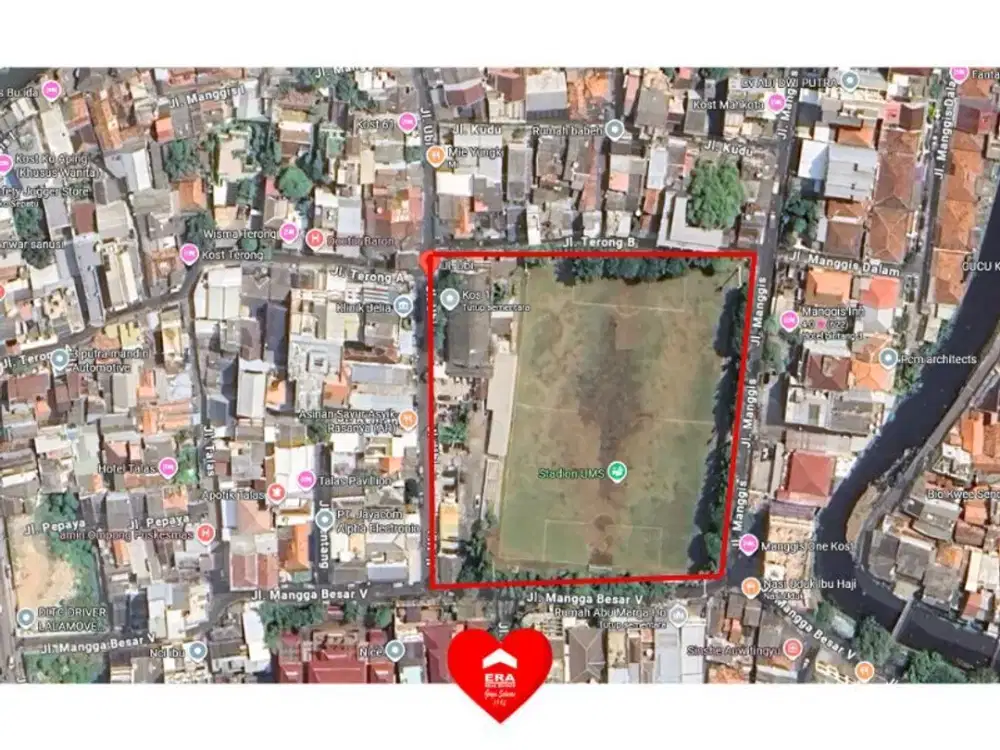 Tanah Dibawah NJOP di Mangga Besar, Tamansari, Jakarta Barat